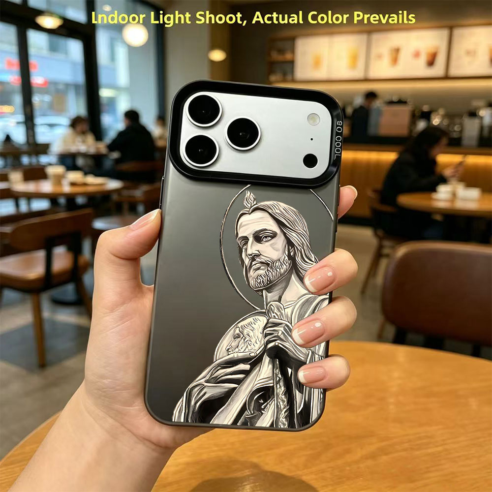 Apple Iphone 16 - San Judas Tadeo Muster-Design Handyhülle für